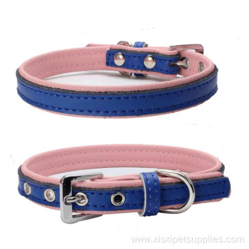 Double Layer Padded Innovative Soft Leather Dog Collar